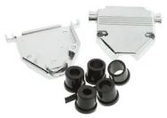 D-SUB BACKSHELL, SIZE DB, 180DEG, METAL