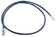 CABLE, RJ45 PLUG, CAT5E, 3FT, BLUE