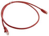 CABLE, RJ45 PLUG, CAT5E, 3FT, RED