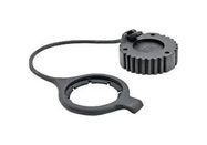 CAP WITH TETHER, 9POS, BLACK