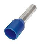 INSUL FERRULE SINGLE WIRE DIN ON REEL, 14 AWG (2.50MM2), 8MM PIN LGTH, BLUE