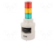Signalling column; red/amber/green; LED; 24VDC; IP54; STD; ABS QLIGHT