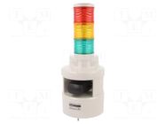 Signalling column; red/amber/green; LED; 24VDC; IP54; STD; ABS QLIGHT