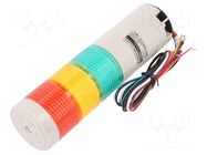 Signalling column; red/amber/green; LED; 24VDC; IP54; STG50L; ABS QLIGHT