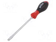 Screwdriver: standard; slot; 8x1.2mm; SoftFinish® WIHA