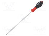 Screwdriver; Phillips; PH1; SoftFinish®; Blade length: 200mm WIHA