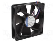 Fan: DC; axial; 24VDC; 119x119x25mm; 170m3/h; 43dBA; ball bearing EBM-PAPST