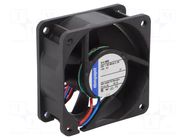 Fan: DC; axial; 24VDC; 60x60x25mm; 42m3/h; 35dBA; slide EBM-PAPST
