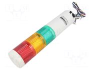 Signalling column; red/amber/green; LED; 24VDC; IP54; QTG50; ABS QLIGHT