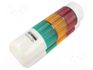 Signalling column; red/amber/green; LED; 24VDC; IP54; QWTD; ABS QLIGHT