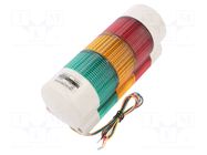 Signalling column; red/amber/green; LED; 24VDC; IP54; QWT; ABS QLIGHT