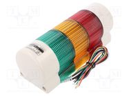 Signaller: signalling column; LED; red/amber/green; 24VDC; IP54 QLIGHT