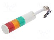 Signalling column; red/amber/green; LED; 24VDC; IP54; QTG70; ABS QLIGHT
