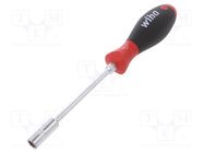 Screwdriver; 6-angles socket; assisted with a key; SoftFinish® WIHA