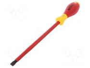 Screwdriver; insulated; slot; 10,0x1,6mm; Blade length: 200mm WIHA