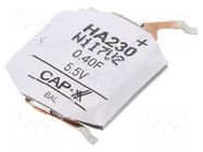 Supercapacitor; SMD; 0.4F; 5.5VDC; ±20%; 20x18x3.5mm; 30A; -40÷85°C CAP-XX