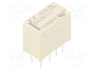 Relay: electromagnetic; DPDT; Ucoil: 12VDC; 2A; 0.3A/125VAC; FTR-B4 FUJITSU