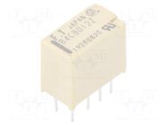 Relay: electromagnetic; DPDT; Ucoil: 12VDC; 2A; 0.3A/125VAC; FTR-B4 FCL Components