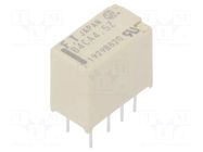 Relay: electromagnetic; DPDT; Ucoil: 4.5VDC; 2A; 0.3A/125VAC; THT FCL Components
