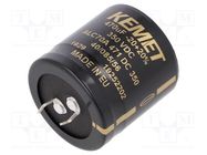 Capacitor: electrolytic; SNAP-IN; 470uF; 350VDC; Ø35x35mm; ±20% KEMET