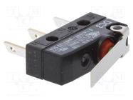 Microswitch SNAP ACTION; 0.1A/250VAC; with lever; SPDT; ON-(ON) ZF