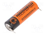 Battery: lithium; AA; 3.6V; 2100mAh; Ø14.5x50.5mm; 2pin FANSO