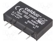 Relay: solid state; SPST-NO; Ucntrl: 3÷10VDC; 5A; 24÷600VAC CELDUC