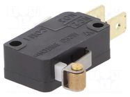 Microswitch SNAP ACTION; 15A/125VAC; with lever (with roller) HONEYWELL