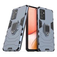 Ring Armor Case Kickstand Tough Rugged Cover for Samsung Galaxy A72 4G blue, Hurtel