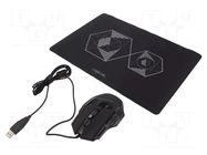 Mouse; black; USB; optical,wired; Features: DPI change button LOGILINK