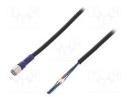 Connection lead; M8; PIN: 3; straight; 2m; plug; 0.5A; -10÷65°C; PVC OMRON