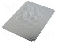 Mounting plate; galvanised steel; W: 550mm; L: 765mm SCHNEIDER ELECTRIC