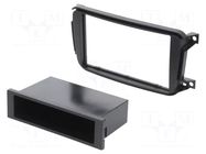 Radio frame; Smart; 2 DIN; black PER.PIC.