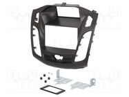 Radio frame; Ford; 2 DIN; black 4CARMEDIA