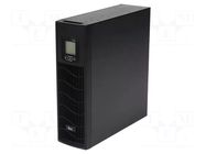 Power supply: UPS; 1.2kW; 1.5kVA; 230V; 440x410x132mm; 9Ah; 8h; RACK IPS