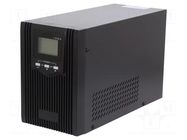 Power supply: UPS; 800W; 1kVA; 230V; 144x246.5x215mm; IEC C13 x3 IPS