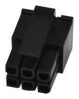 CONNECTOR HOUSING, RCPT, 6POS, 3MM