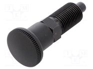 Indexing plungers; Thread: M16; Plating: black finish; 8mm ELESA+GANTER