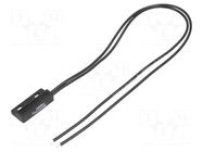 Reed switch; Pswitch: 10W; 32x15x6.8mm; Connection: cables; 0.5A CELDUC