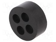 Insert for gland; 9mm; M40; IP54; NBR rubber; Holes no: 4 LAPP