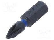 Screwdriver bit; Pozidriv®; PZ1; Overall len: 25mm C.K