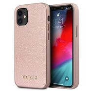 Guess GUHCP12SIGLRG iPhone 12 mini 5.4&quot; rose gold/rose gold hardcase Iridescent, Guess