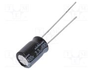 Capacitor: electrolytic; THT; 3.3uF; 400VDC; Ø8x11.5mm; ±20%; 1000h NICHICON