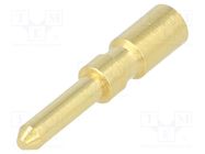 Contact; male; 2mm; gold-plated; 0.75÷2.5mm2; crimped; for cable HARTING