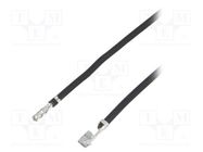 Cable; MicroClasp female; Len: 0.3m; 24AWG; Contacts ph: 2mm MOLEX