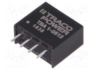 Converter: DC/DC; 1W; Uin: 4.5÷5.5V; Uout: 12VDC; Iout: 80mA; SIP4 TRACO POWER