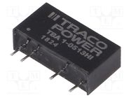 Converter: DC/DC; 1W; Uin: 4.5÷5.5V; Uout: 15VDC; Iout: 66mA; SIP7 TRACO POWER