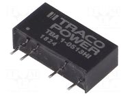 Converter: DC/DC; 1W; Uin: 4.5÷5.5VDC; Uout: 15VDC; Iout: 66mA; SIP7 TRACO POWER