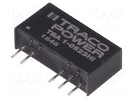 Converter: DC/DC; 1W; Uin: 4.5÷5.5VDC; Uout: 15VDC; Uout2: -15VDC TRACO POWER