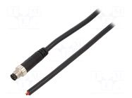 Connector: M8; 1m; male; PIN: 6; IP67; straight; plug AMPHENOL LTW